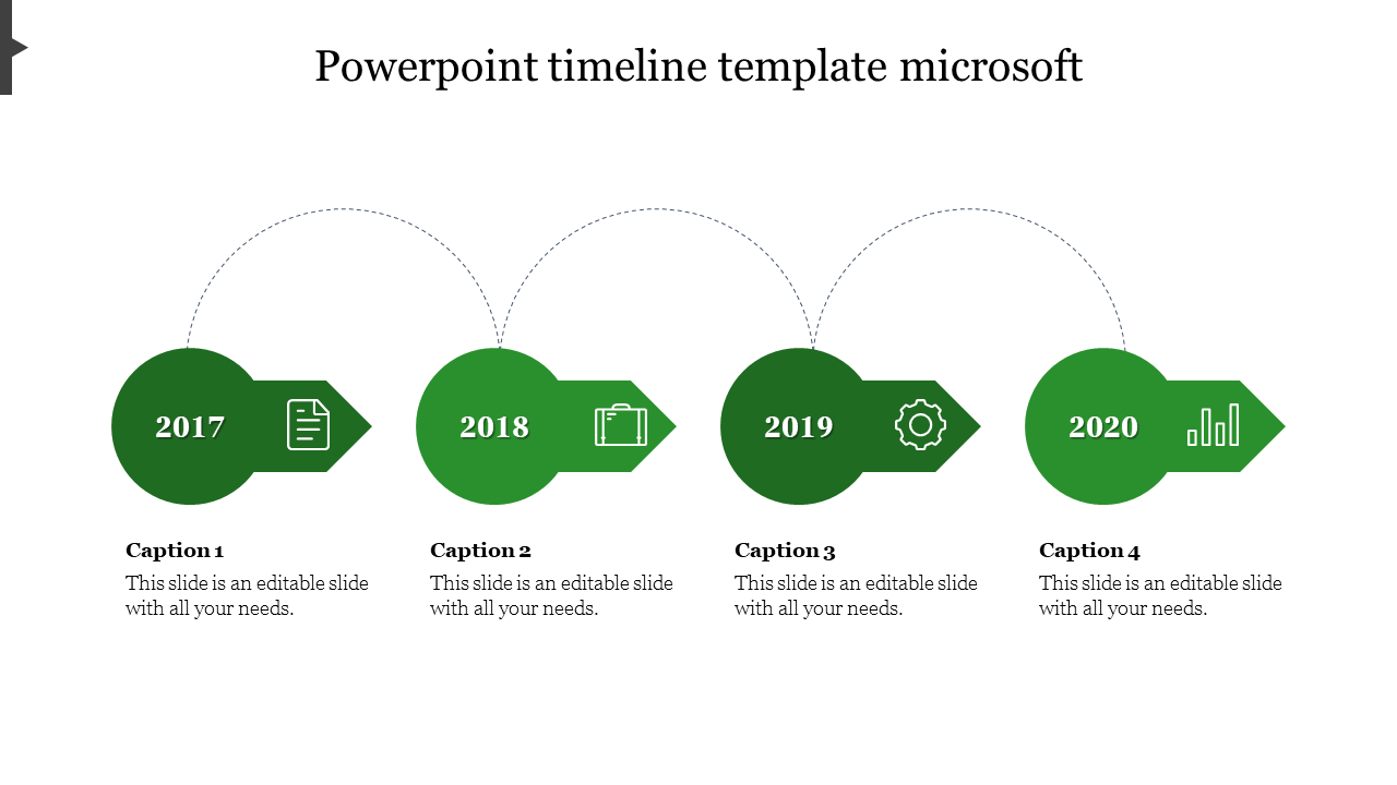 Free - Lovely PowerPoint Timeline Template Microsoft Presentation